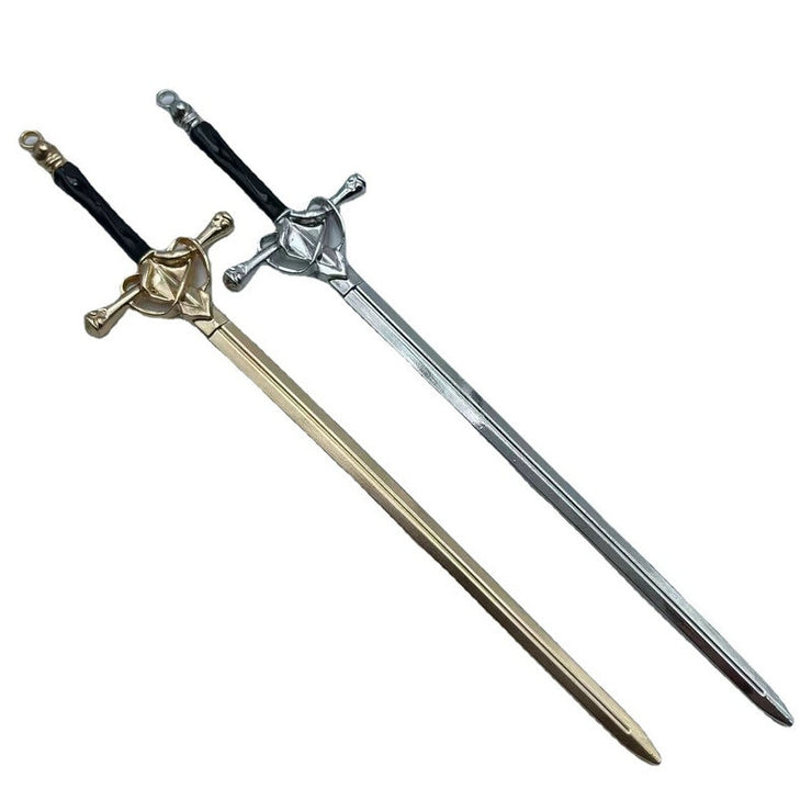 Épée de bâton à cheveux en métal léger