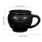 Pentacle Cauldron 17.5 oz. Ceramic Mug