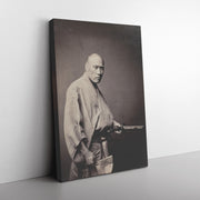 Fotografía "Samurai, Yokohama" de Felice Beato Rectángulo Envoltura de lienzo