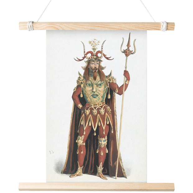Conception de costumes vintage "Le Diable" par Paul Henrion Matte Poster
