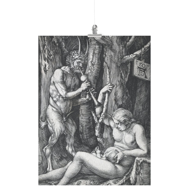 "The Satyr Family" by Albrecht Dürer Matte Poster