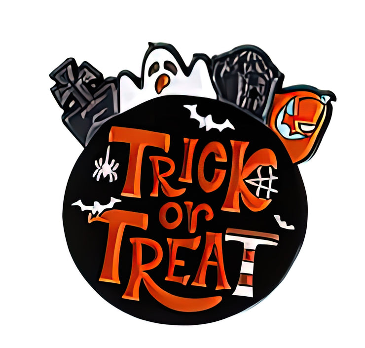 "Trick or Treat" Enamel Lapel Pin