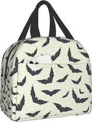 Bat Print Reusable Insulated Lunch Bags