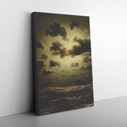 "Stormy Sea at Lighthouse" by Marcus Larson Rectangle Canvas Wrap