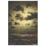 Toile rectangulaire « Mer orageuse au phare » par Marcus Larson