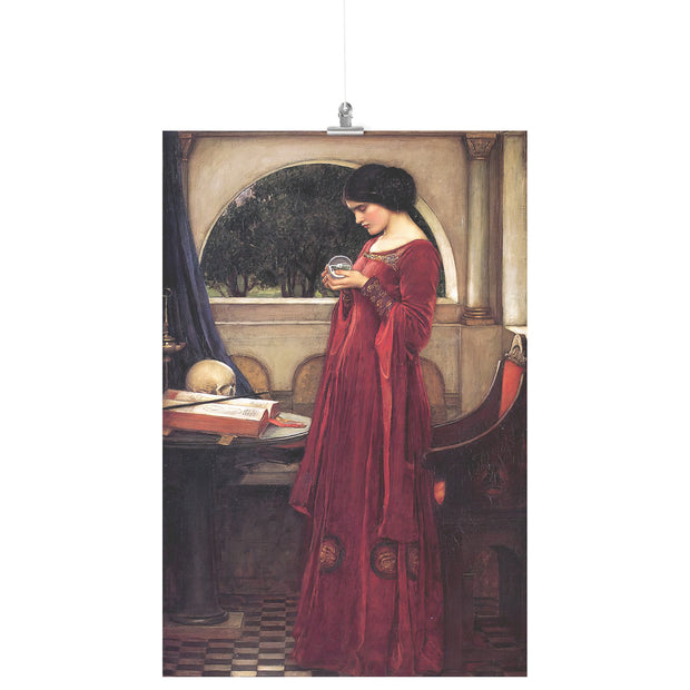 "The Crystal Ball" by John William Waterhouse Matte Poster