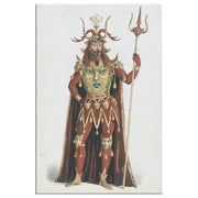 "The Devil" Vintage Costume Design by Paul Henrion Rectangle Canvas Wrap