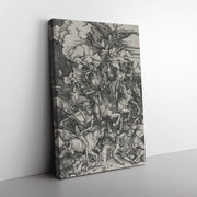 Envoltura de lienzo rectangular "Los cuatro jinetes" de Alberto Durero