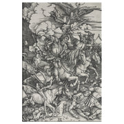 "Les quatre cavaliers" d'Albrecht Dürer, enveloppe sur toile rectangulaire