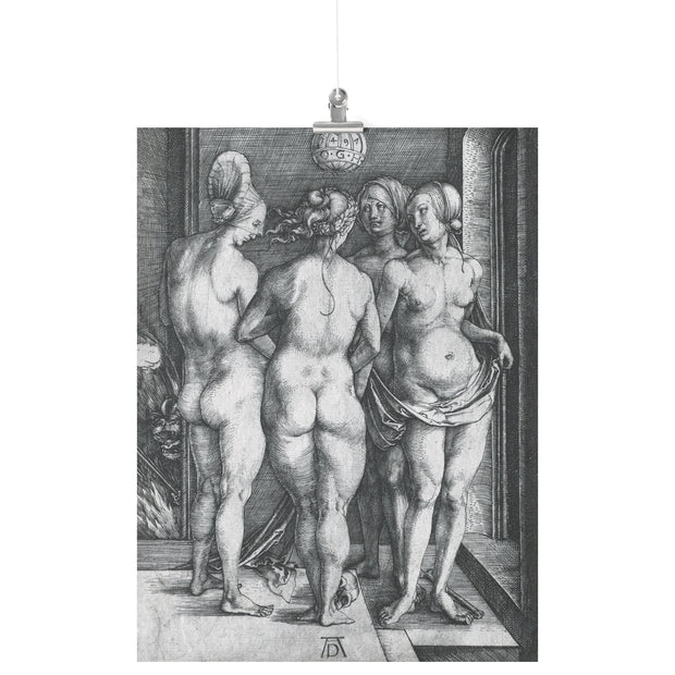 "The Four Witches" by Albrecht Dürer Matte Poster