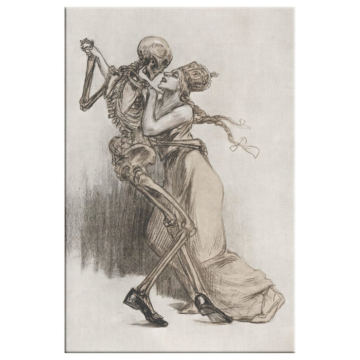 "The German Tango" by Louis Raemaekers Rectangle Canvas Wrap