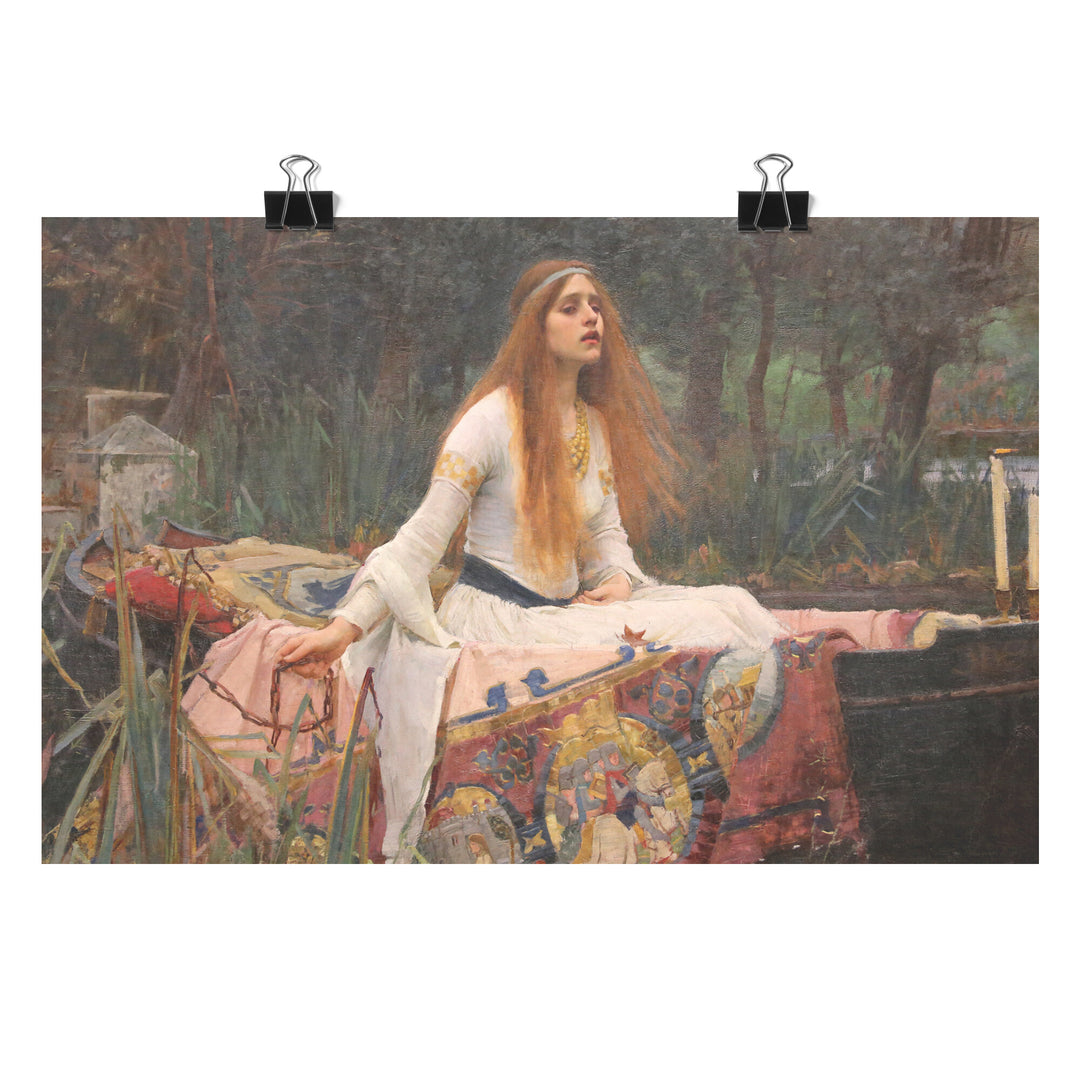 The Lady of Shalott" by John William Waterhouse Matte Poster  Bleak  Boutique