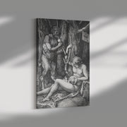 Envoltura de lienzo rectangular "La familia Satyr" de Albrecht Dürer