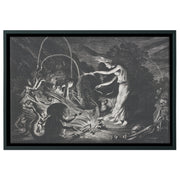 "The Witch (Night Piece)" Rectangle Framed Canvas
