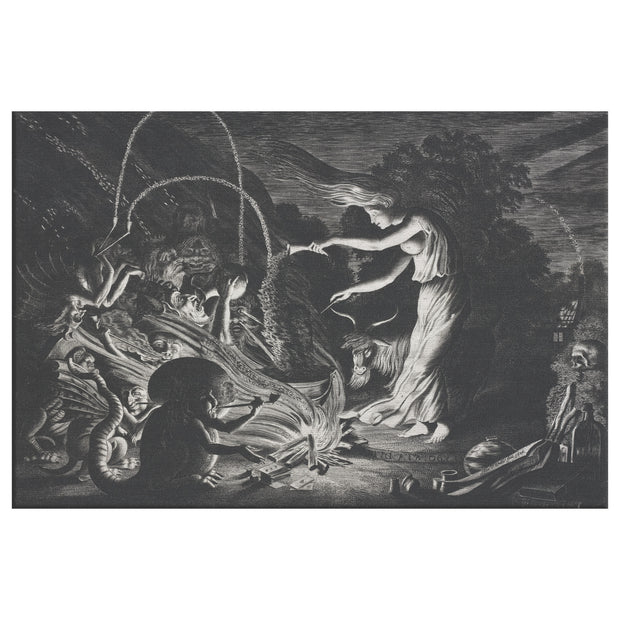 "The Witch (Night Piece)" Rectangle Canvas Wrap