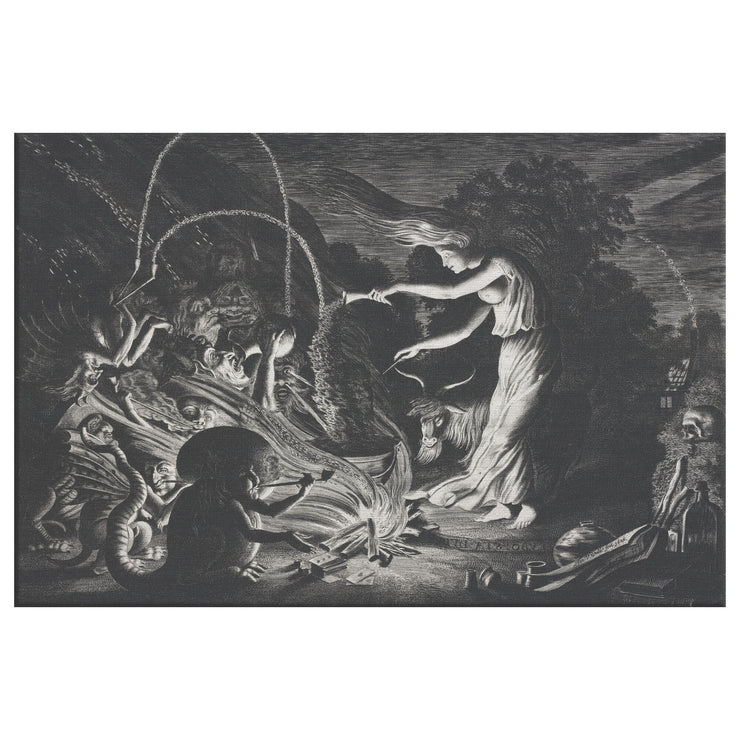 "The Witch (Night Piece)" Rectangle Canvas Wrap