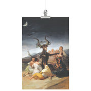 "Le Sabbat des Sorcières" (El Aquelarre) de Francisco Goya Matte Poster