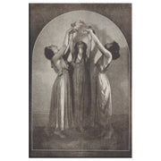« Trio de femmes dansant » par Helen Moller, enveloppe sur toile rectangulaire