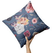 "Watercolor Floral" Throw Pillow