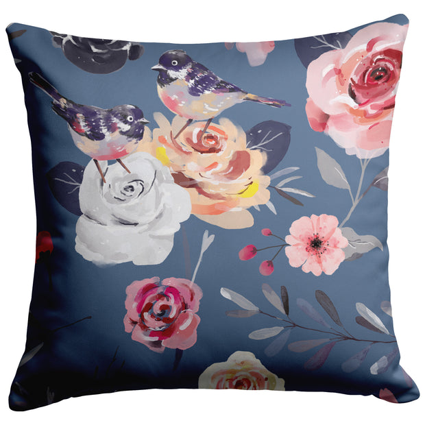 "Watercolor Floral" Throw Pillow