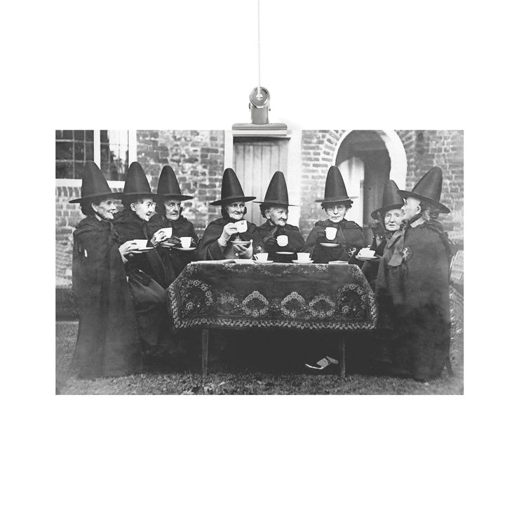 "Castle Rising Sisters" ("Welsh Witches' Tea Party") Matte Poster