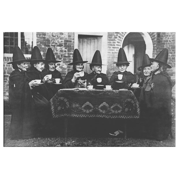 "Welsh Witches' Tea Party" (Castle Rising Sisters) Rectangle Canvas Wrap