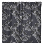 "Wings of Leather" Cloth Shower Curtain