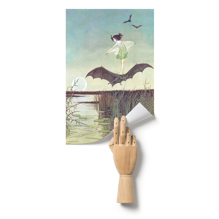 Witch Riding A Bat