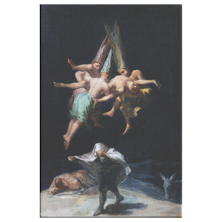 Envoltura de lienzo rectangular "Vuelo de Brujas" de Francisco Goya