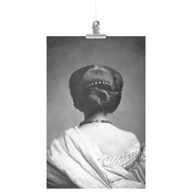 "Woman Seen From The Back" Matte Poster
