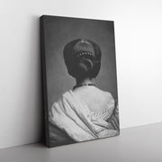 "Woman Seen From The Back" by Vicomte Marismas Rectangle Canvas Wrap