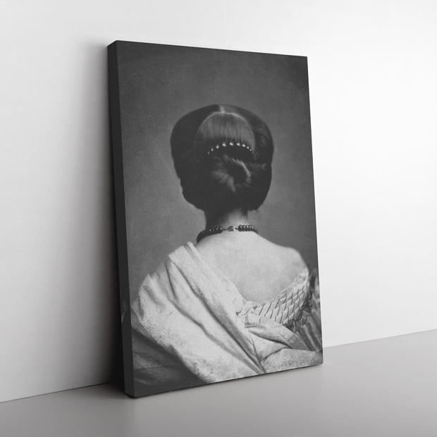 "Femme vue de dos" par Vicomte Marismas Toile rectangulaire