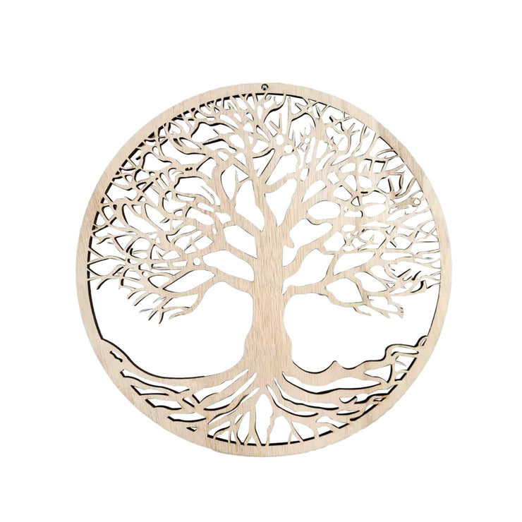 Tree of Life Round Wooden Wall Hanging
