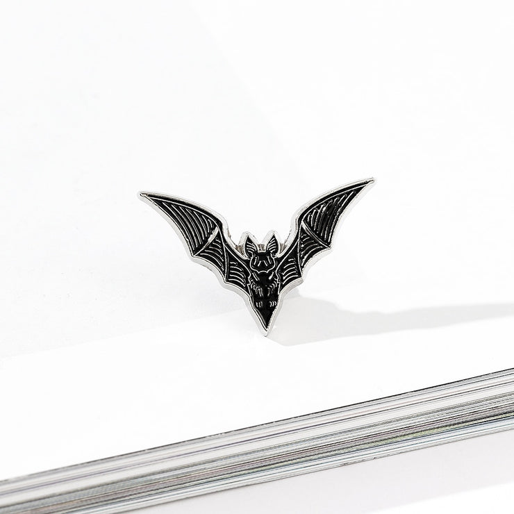 Flying Bat Enamel Lapel Pin